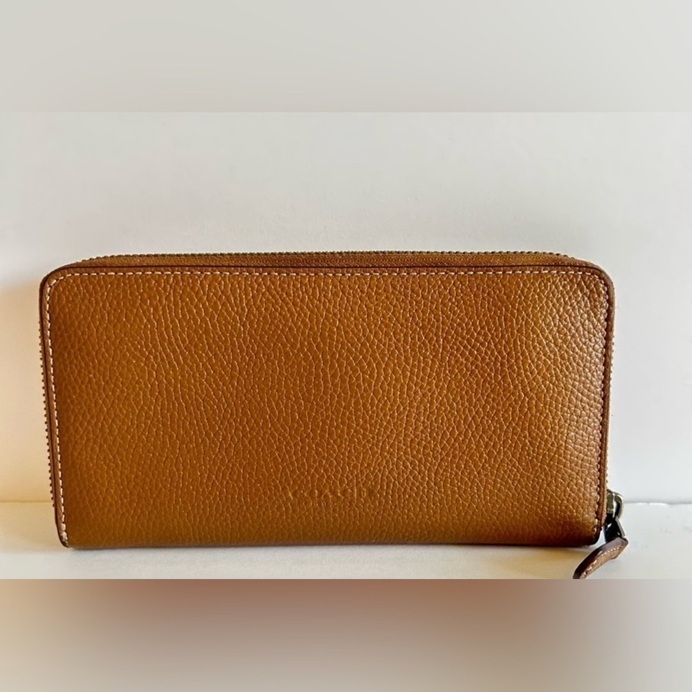RARE LIKE NEW! COACH X Keith Haring Heart Saddle Brown Wallet Purses Womens - Picture 2 of 12